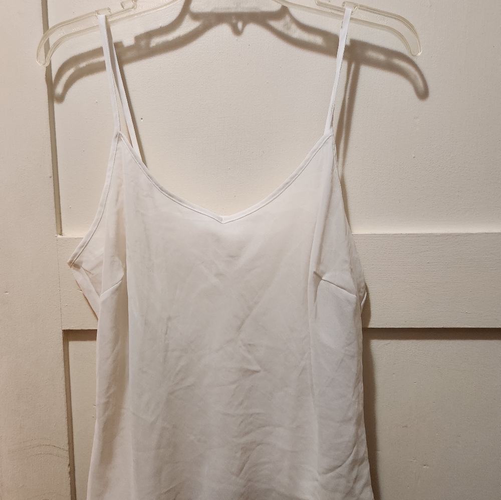 Sheer white chemise top